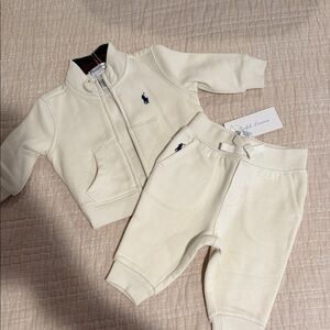 Ralph Lauren Kids Cream Jogger Set NWT